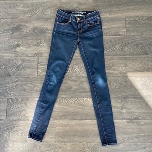 Dark Blue Jegging Super Stretch American Eagle